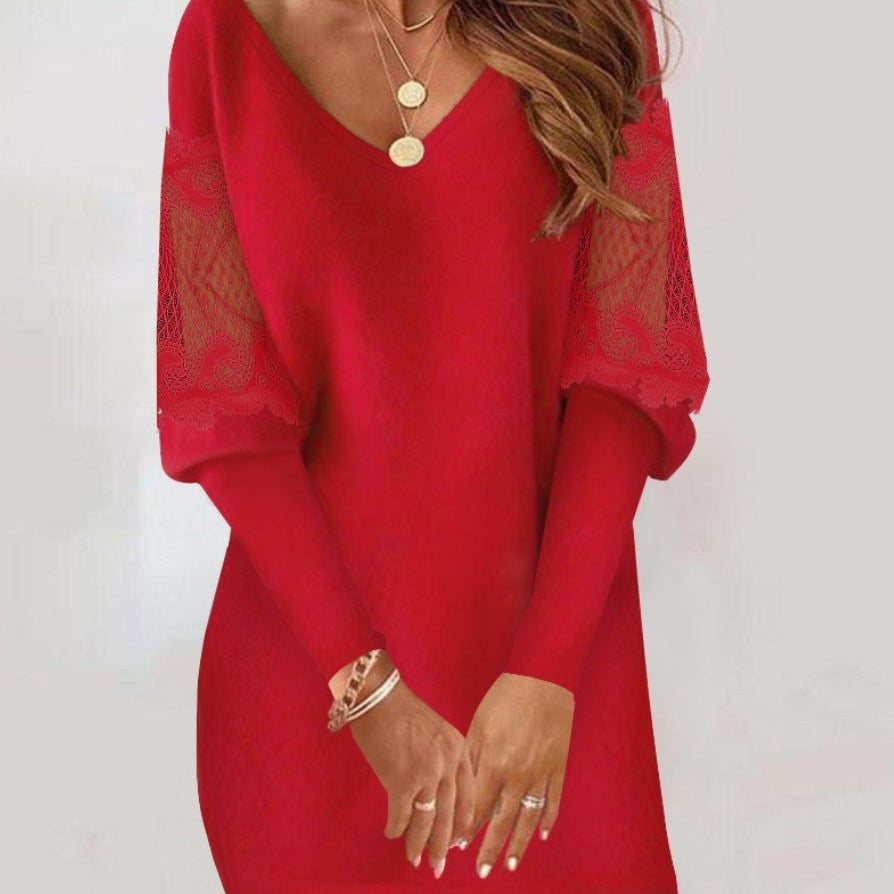 Malwina™ | Vestido con mangas de encaje