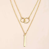 Collar de doble círculo