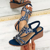 Petra - Elegantes sandalias ortopédicas de cuña para mujer