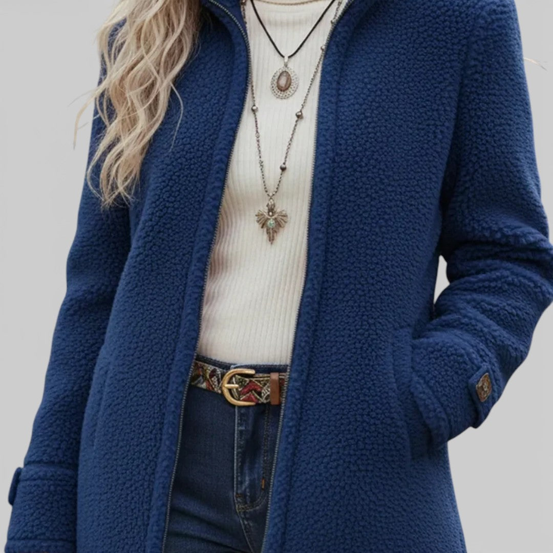 Annelies - Chaqueta de forro polar con cremallera completa