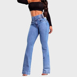 Bella | Vaqueros push-up de tiro alto
