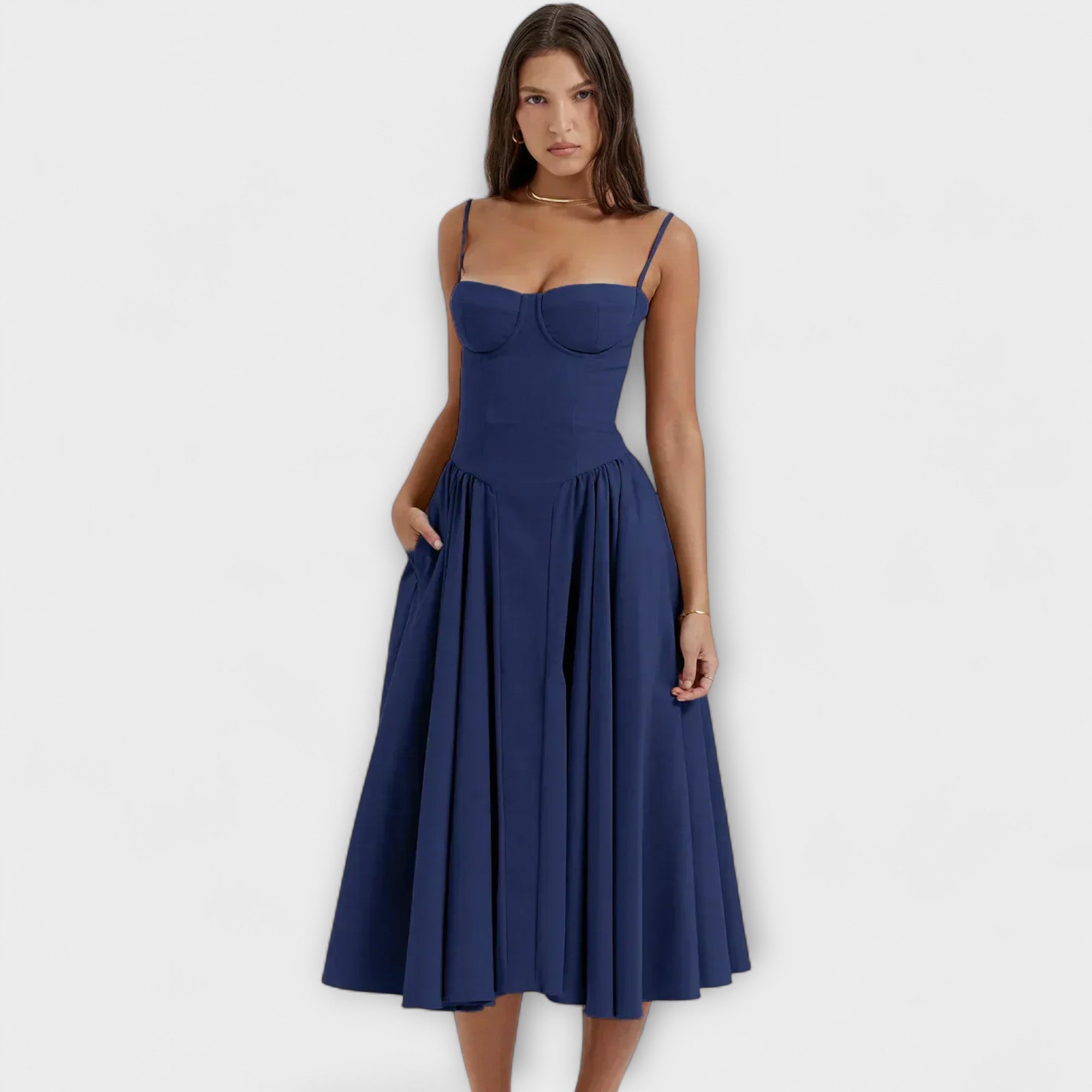 Rosalie - Elegante vestido corsé sin mangas