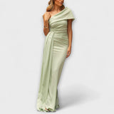 Bellamy - Elegante vestido maxi de un solo hombro