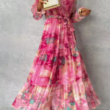 Luísa™ | Vestido Floral Cruzado con Toque Romántico