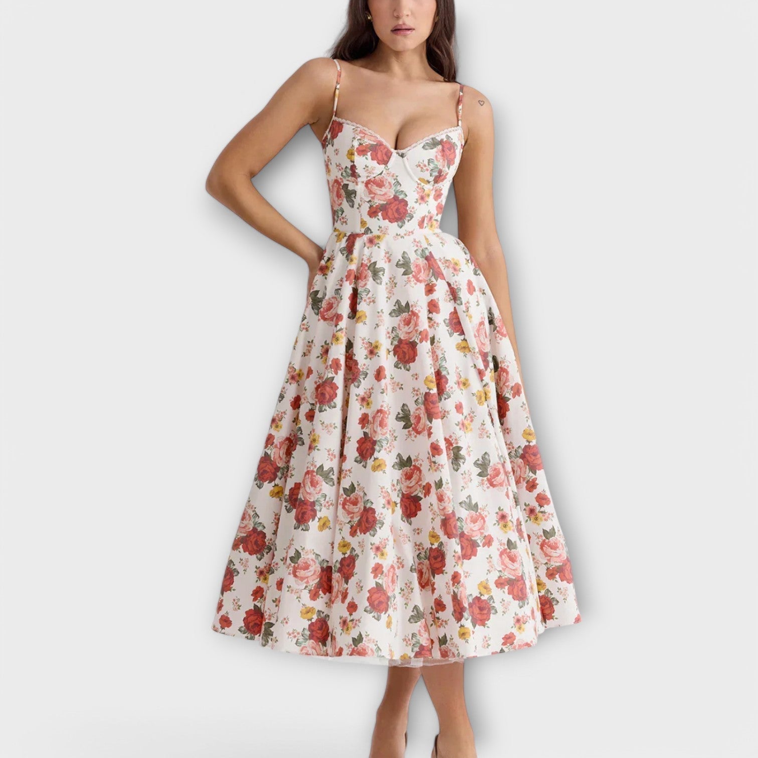 Mélie - Vestido ligero de verano con detalle de corsé
