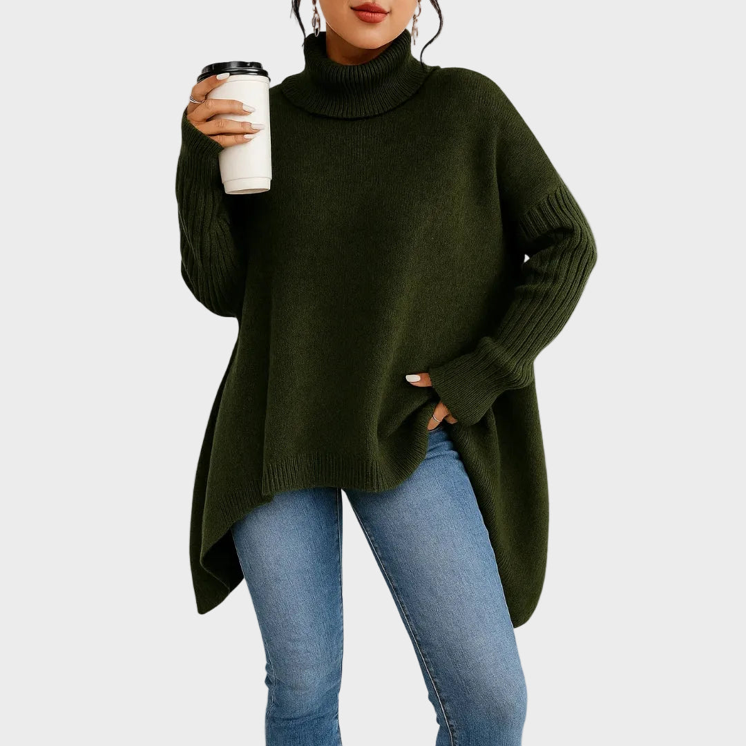 Brigit™ | Jersey de cuello alto casual