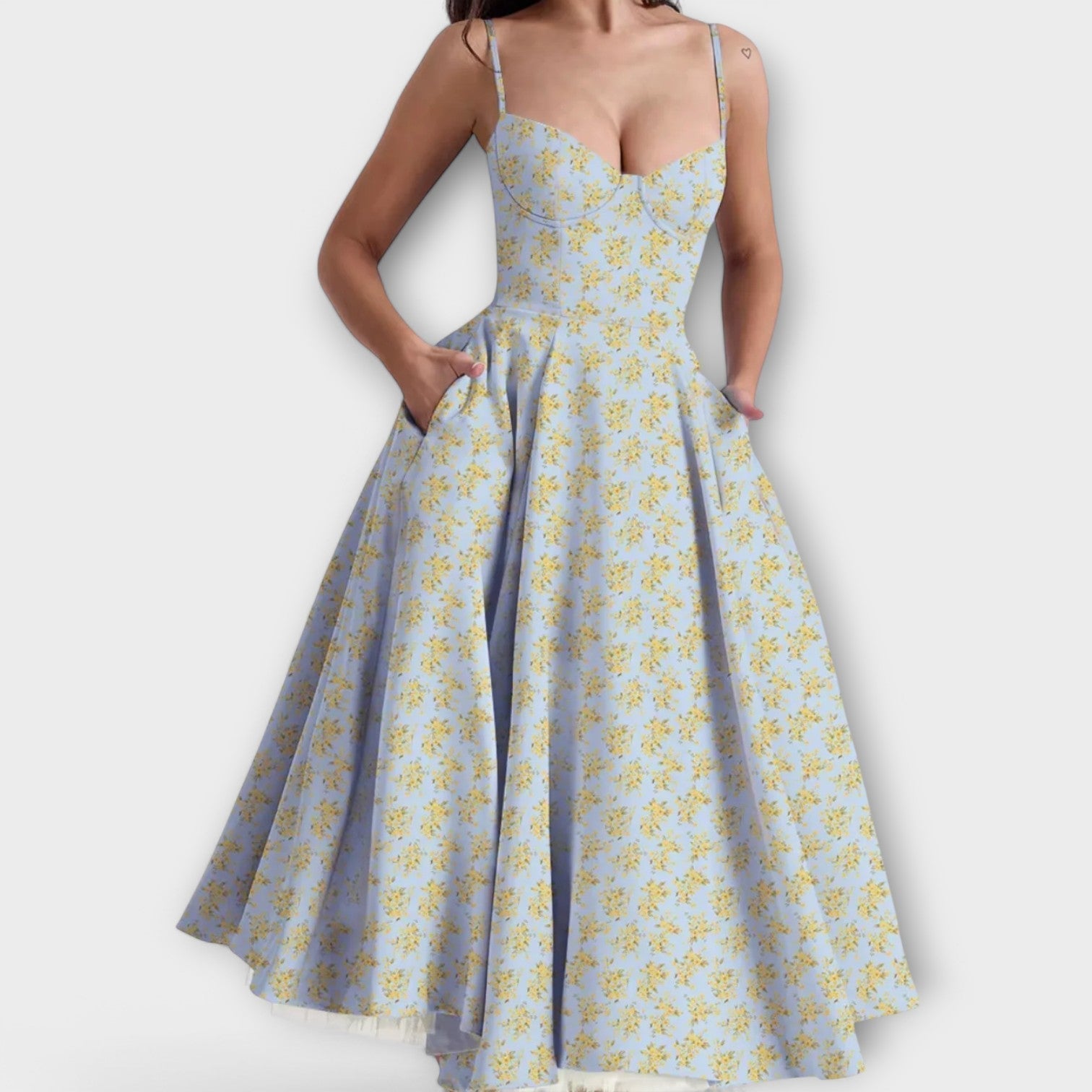Mélie - Vestido ligero de verano con detalle de corsé