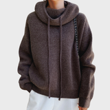 Adéla | Cómodo suéter de punto con capucha para un estilo elegante y casual