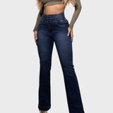 Bella | Vaqueros push-up de tiro alto