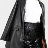 Veena | Minifalda de lentejuelas en negro, dorado o plateado