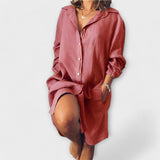 Blusa de lino informal para el día a día