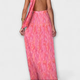Seraphina - Elegante Vestido Maxi con Cuello Halter y Escote en V
