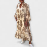 Nerina - Elegante vestido maxi floral