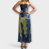 Noelle - Vestido midi sin tirantes