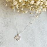 Aldonza™ | Elegante collar Huella de plata