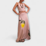 Cosima - Falda midi con estampado Amalfi