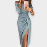 Lena - Elegante vestido con hombros descubiertos