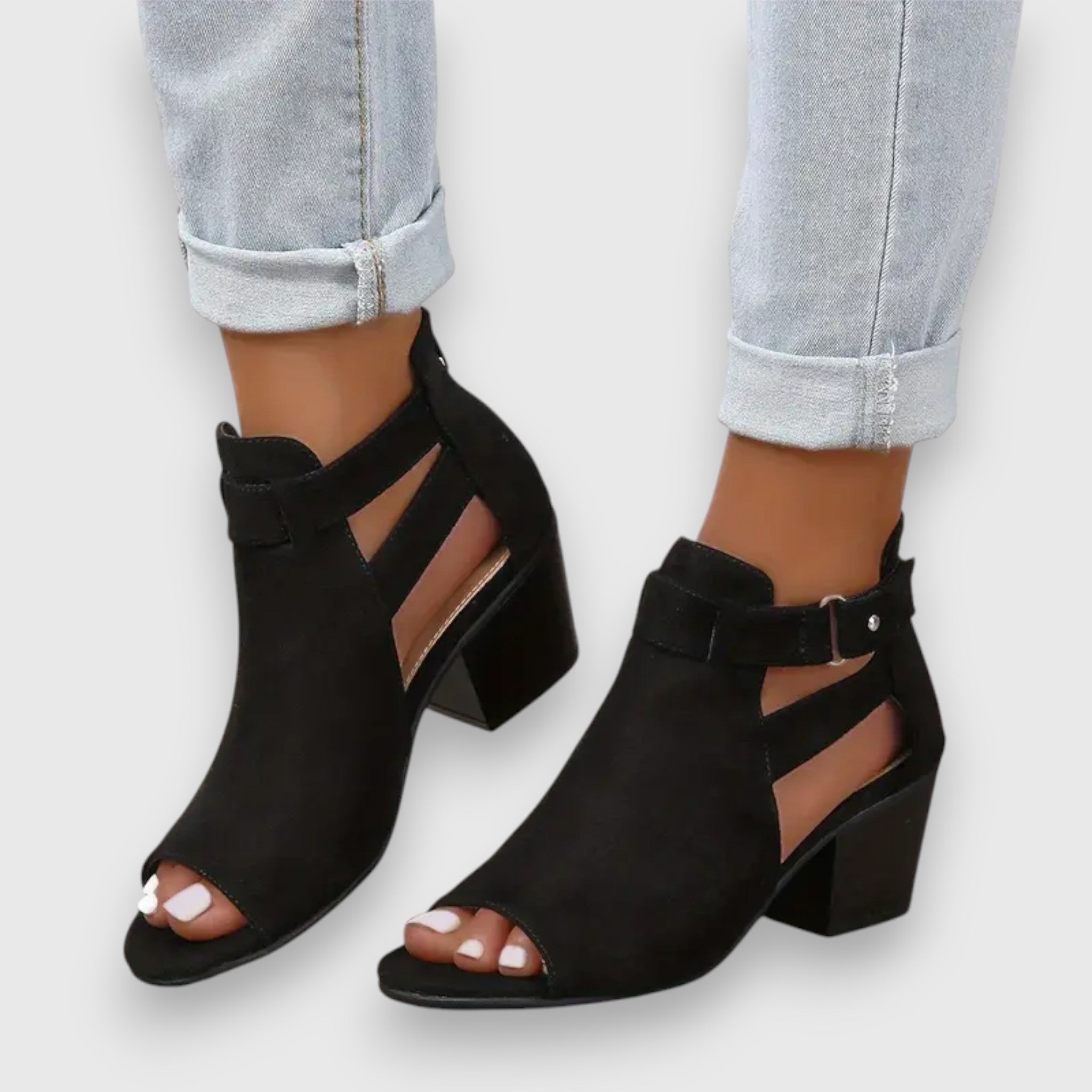 Nadine - Sandalias de tacón grueso