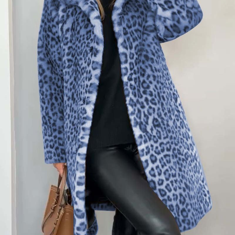 Leia - Abrigo Largo de Leopardo