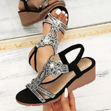 Petra - Elegantes sandalias ortopédicas de cuña para mujer