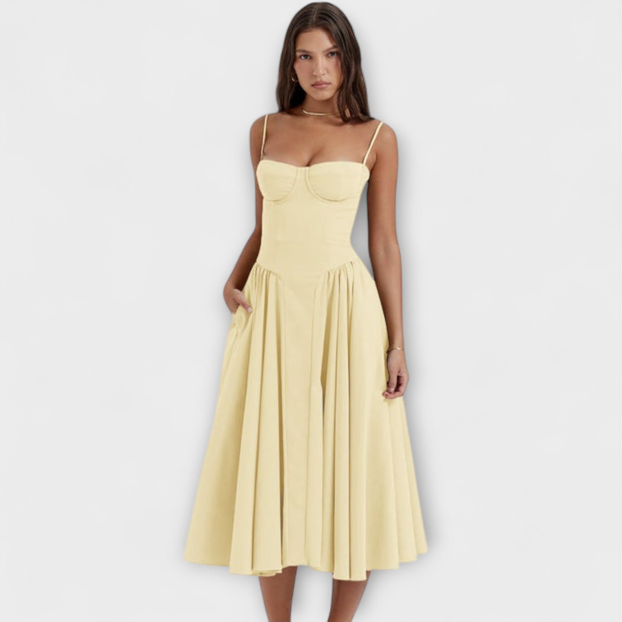 Rosalie - Elegante vestido corsé sin mangas