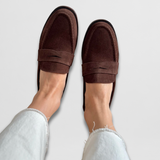 Mocasines de Ante Elegantes Anna Cómodos para el Día a Día