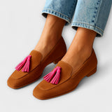 Mocasines con borlas de gamuza Věnceslava