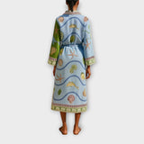 Jule - Vestido midi de sarga estampado con cinturón