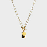 Sára Collar Rectangular Elegante Minimalista