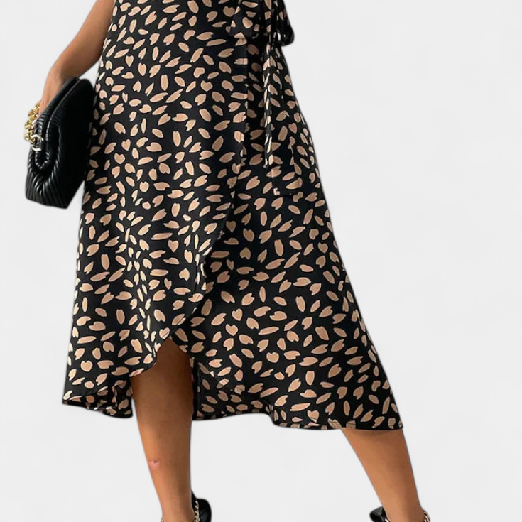 Camila | Falda cruzada estilo bohemio con estampado asimétrico
