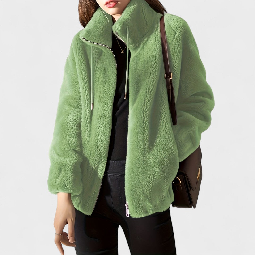 Mila | Chaqueta de peluche de lujo con cremallera