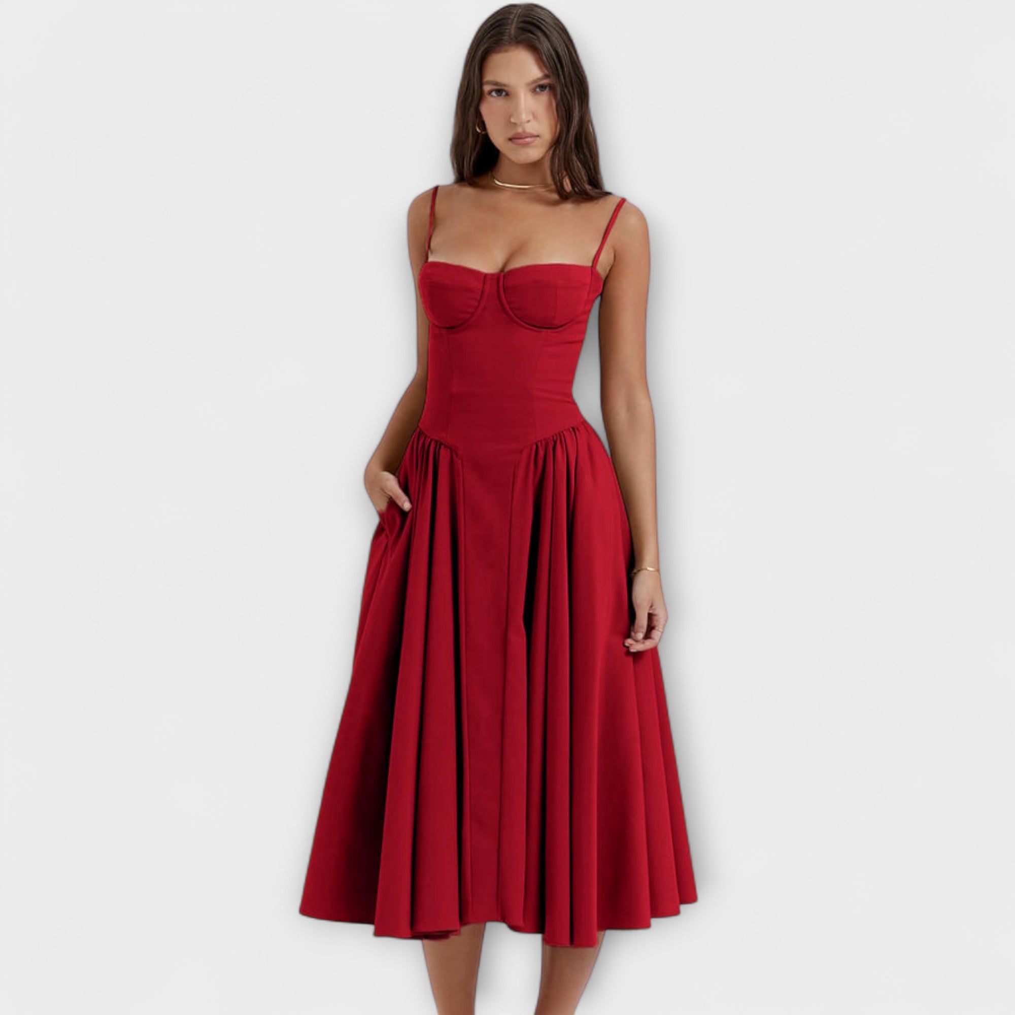 Rosalie - Elegante vestido corsé sin mangas