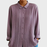 Amalie | Camisa blanca con encaje y pliegues