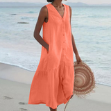 Celeste - Vestido con Escote en V