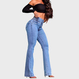 Bella | Vaqueros push-up de tiro alto
