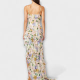 India - Vestido con volantes y estampado
