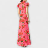 Luna - Vestido maxi con estampado floral