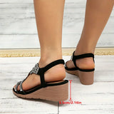 Petra - Elegantes sandalias ortopédicas de cuña para mujer