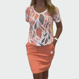 Eva Blusa Elegante y Falda Diseño Exclusivo Colección