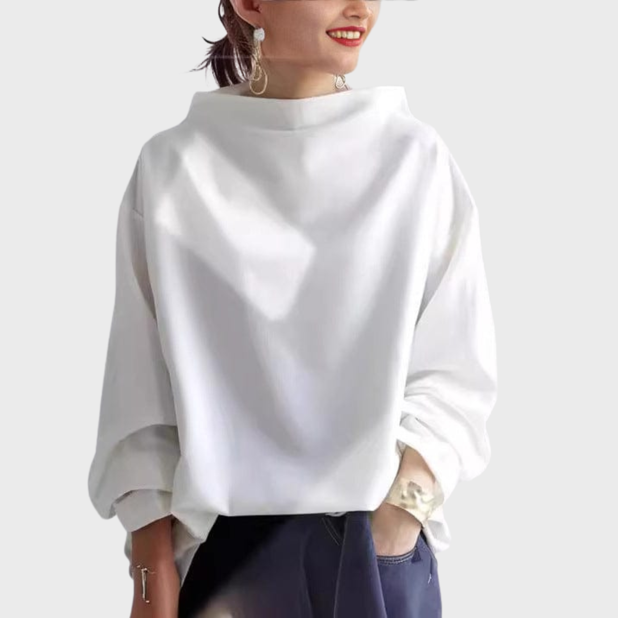 Elly | Top informal de cuello alto