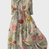 Vestido Retro con Ramo