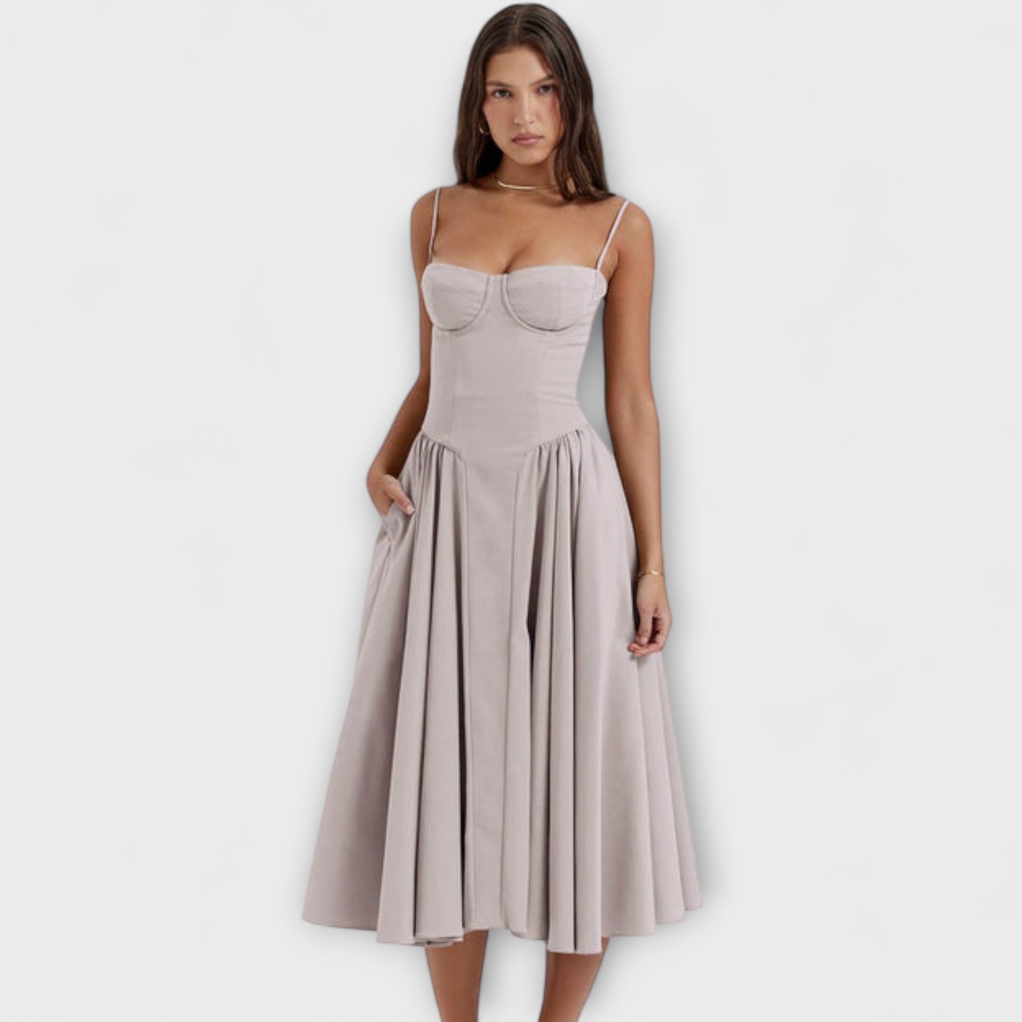 Rosalie - Elegante vestido corsé sin mangas