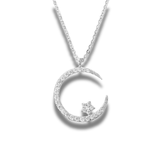 Jesmyra - Collar con colgante de luna y estrella