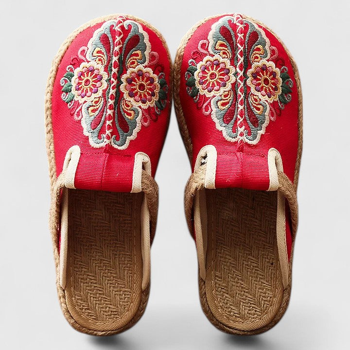 Marousse | Cómodas mules florales hechas a mano