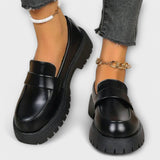 Mocasines de satén ortopédicos antideslizantes Eva Elegant