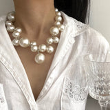 Encantador collar de perlas
