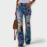 Pantalones con estampado floral