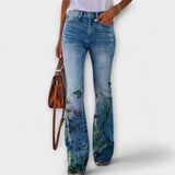 Pantalones con estampado floral