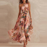 Adela - Vestido Floral Asimétrico