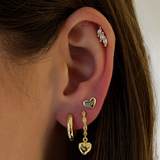 Kristýna Sofisticados Aretes de Noche Brillantes Ligeros